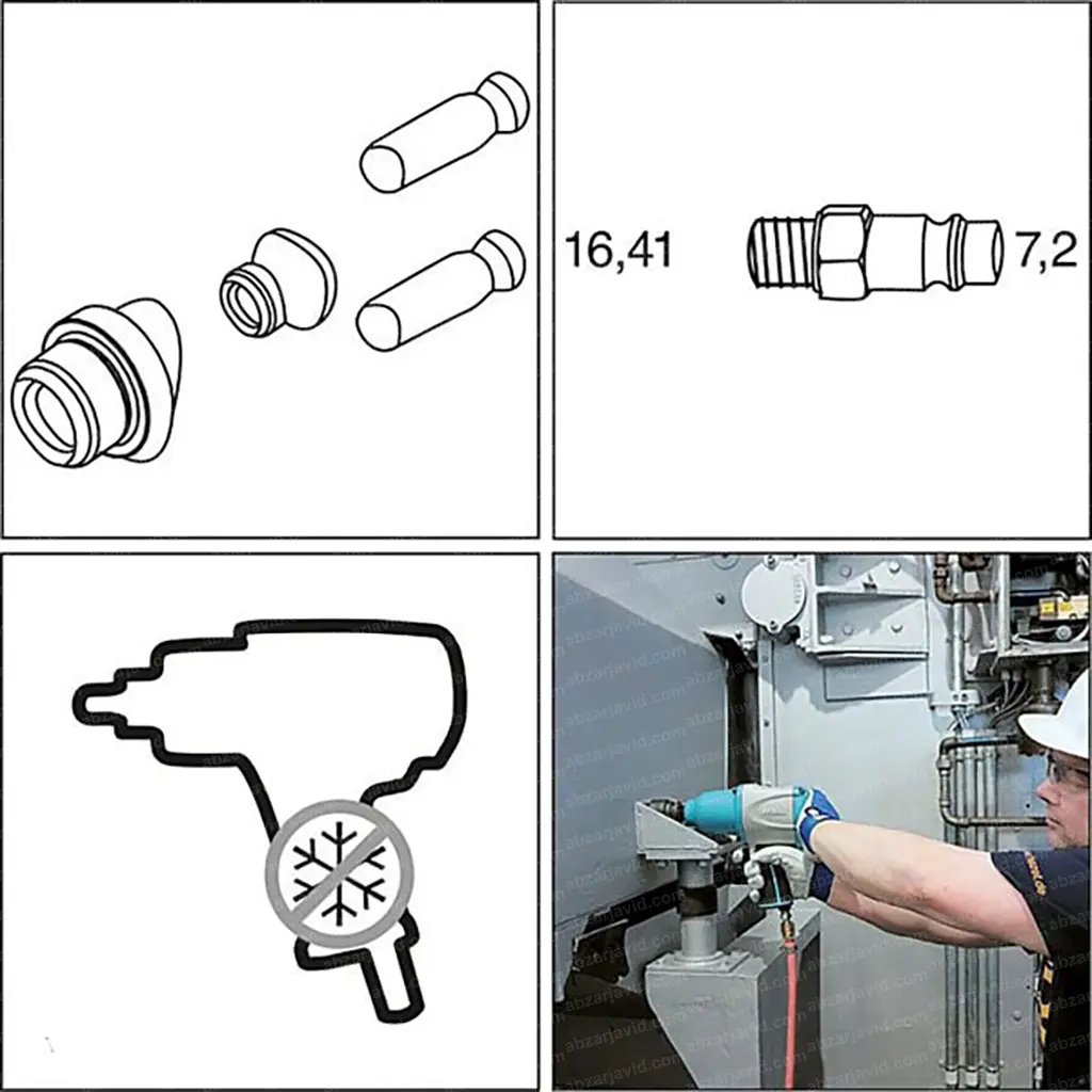 آچار بکس بادی هازت آلمان 3.4 اینچ مدل 9013SPC (2)